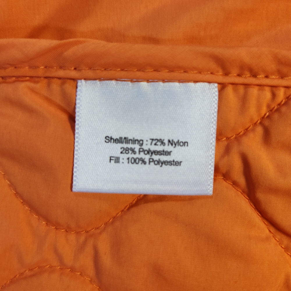 Peter Millar Addison Vest Women Small Orange Quilted Wind Resistant Golf Sports - Picture 7 of 10
